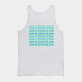 Banana Stars Scalloped Pattern Tank Top